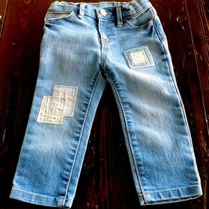 babyGap girls boyfriend jeans size 18-24 months